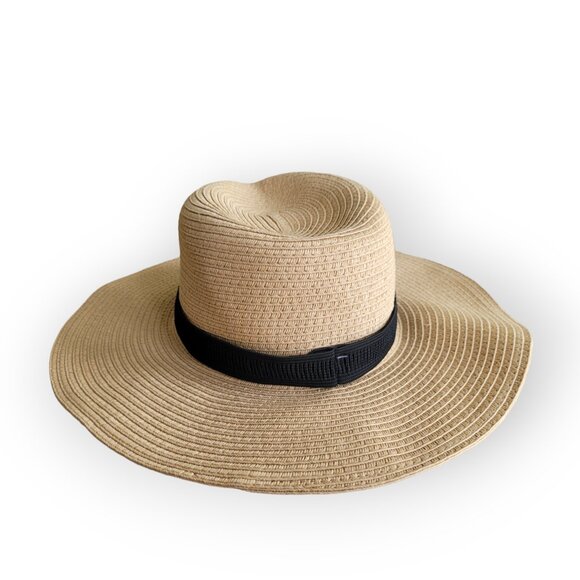 Madewell packable braided straw hat | floppy | beachy | travel | fun | OSFM | - Picture 4 of 11